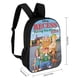 thumbnail image 2 of Recreo-theme Backpack, Campus style schoolbag Bookbag with Adjustable Shoulder Straps And Large Zip Compartment, Unisex Travel Bags., 2 of 6