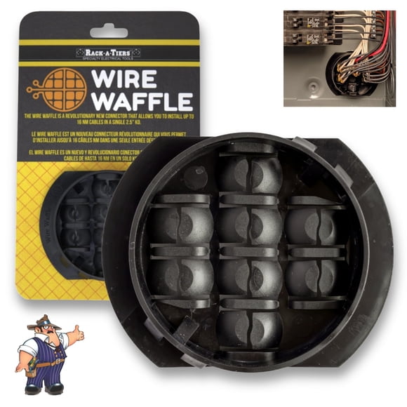 Conector de cables Rack-A-Tiers KO25W para 16 cables, listado UL