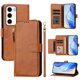 thumbnail image 3 of Funda Billetera Cremallera para Samsung Galaxy S23 5G con Porta Tarjetas, Soporte y Correa Marrón, 3 of 5