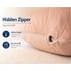 thumbnail image 5 of Funda de almohada EVOLIVE 53x137 cm Acolchada con cremallera color topo, 5 of 9