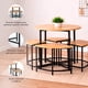 thumbnail image 4 of Comedor 4 Sillas Mesa redonda 80x80 industrial, 4 of 6