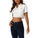 thumbnail image 4 of INSPIRE CHIC Chaqueta de Jean Recortada de Mujer con Cuello Abierto y Manga Corta de Mezclilla Lavada Blanca XL, 4 of 6