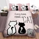 thumbnail image 1 of Every Home Needs A Cat Quilt Duvet Cover Set Bedroom Decor Bedclothes Children3-Piece Bedding Set, 1 of 5