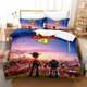 thumbnail image 1 of Toy Story Buzz Lightyear Pattern Pillowcase Cover Set Children's Bedroom Decoration Three Piece Set Bed Sheets, 1 of 5
