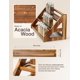thumbnail image 2 of Estante para Especias Tinamo de Madera de Acacia de 3 Niveles y 24 Tarros, 2 of 6