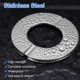 thumbnail image 5 of Uxcell 6pcs Brida Dividida de Pared 1.02" Acero Inoxidable Cubierta de Agujero de Pared Autoadhesiva, 5 of 7