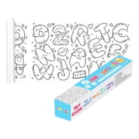 Graffiti - Rollo Papel Para Colorear Dibujo Alafabeto Y Numeros