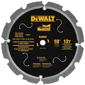 Dewalt - Cuchilla De Corte Para Laminado Dwa31012Pcd 12T Con Punta Pcd De 10 Pulgadas