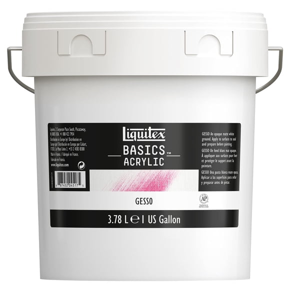 Tina Gesso Surface Prep Medium Liquitex BASICS de 3,78 L, color blanco