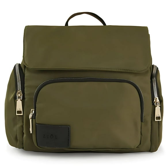 Mochila Mediana Con Tapa Verde Oliva Maciel Ziol - Sc