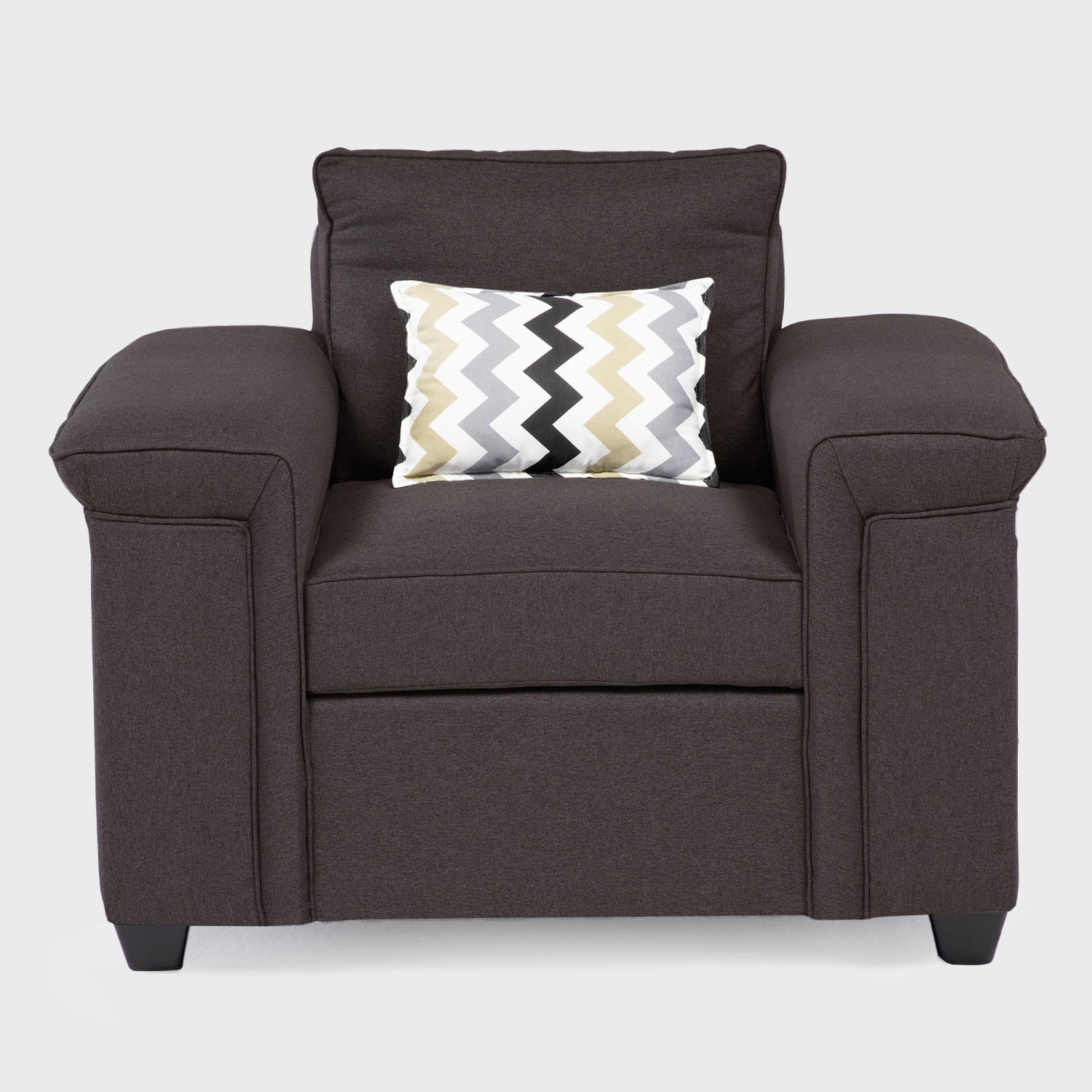 Muebles Cottoni - Butaca 1 Cuerpo Sicilia Tela Chocolate