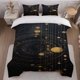 thumbnail image 1 of 3pcss Set Cosmic Star Chart Art Printed Duvet Set Theme Bedding 3pcss Duvet Cover Pillowcase Set, 1 of 1