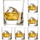thumbnail image 1 of Juego de 6 copas de vino transparentes de 9.1 oz cada una, 6 copas cuadradas de vidrio, 1 of 5