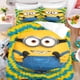 thumbnail image 1 of v2194 Bed Sheets Minions Duvet Cover Set Children Cute Cartoon Quilt % Polyester -Piece Skin-Friendly Breathable Comforter Bedding Sets 3-Piece Bedding Set (1 Duvet Cover + 2 Pillow Shams) Bed Sheets, 1 of 5