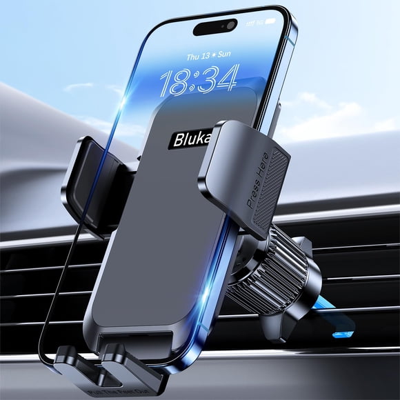 Soporte para teléfono de coche Blukar con clip de gancho metálico 2025