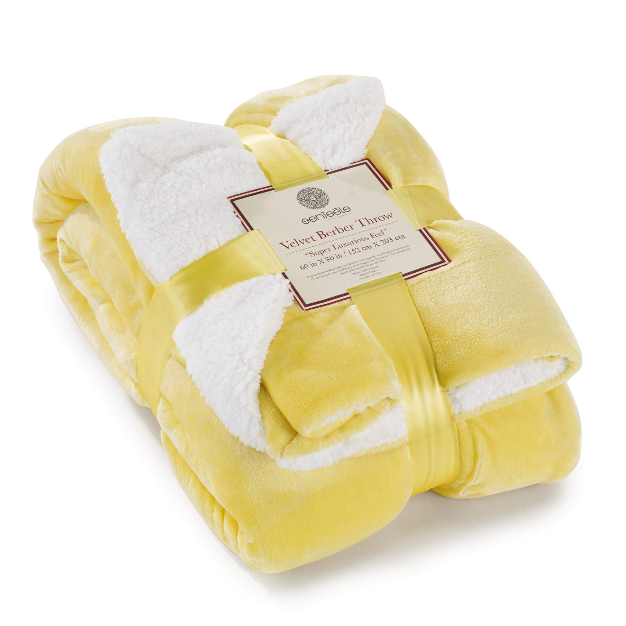 Manta Genteele Sherpa Super Soft 150 X 200 Cm, Color Amarillo