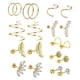 thumbnail image 5 of Pendientes De Tuerca Pluma Geométrica Lisa 20 Piezas Para La Boda Del Día De Navidad, 5 of 5