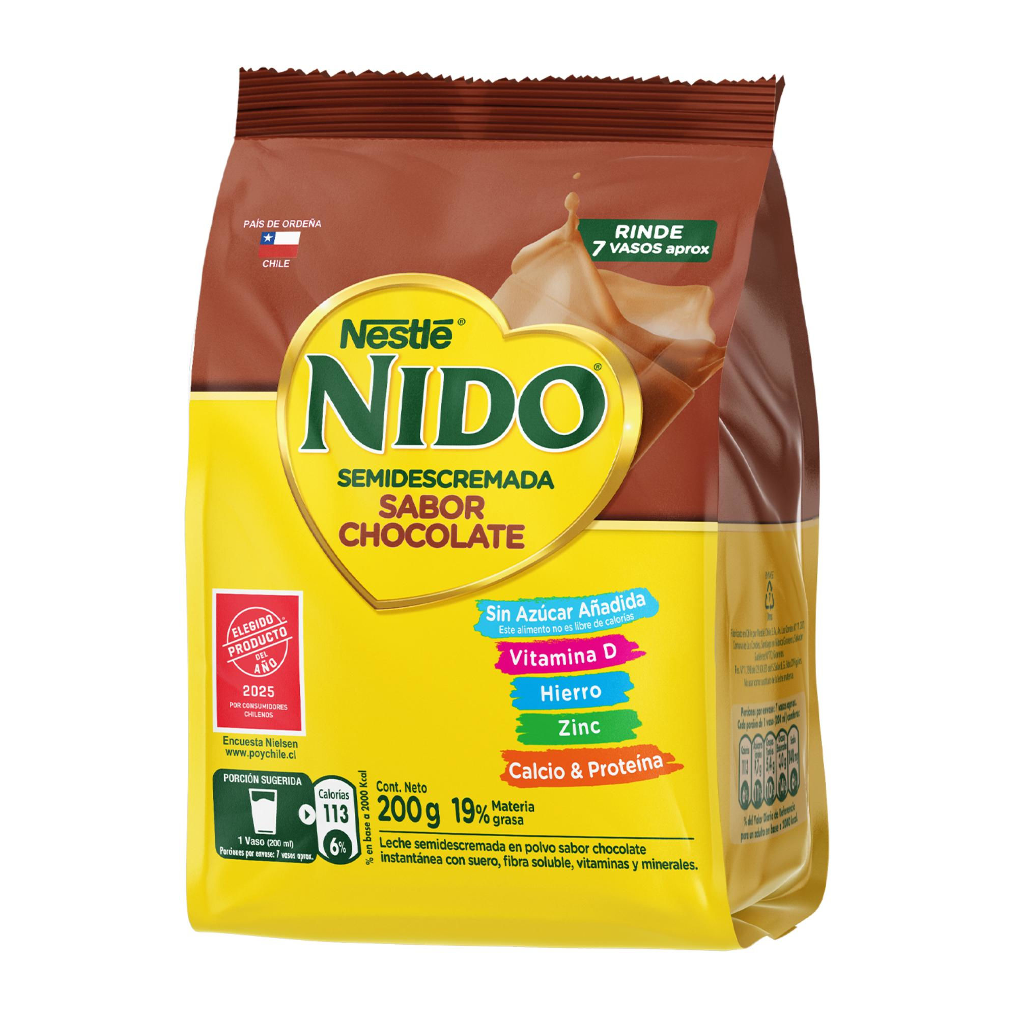 Leche En Polvo Chocolate Bolsa 200 g Nido