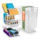thumbnail image 1 of Cajas organizadoras Sorbus tamaño mediano, pack de 10, plástico transparente, 1 of 7