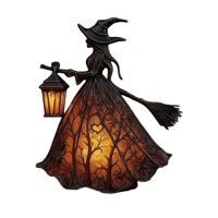 Bothyi - Lámpara De Bruja De Halloween Con Linterna De Sujeción, Decoración De Bruja Para Porche De Casa Al Aire Libre S
