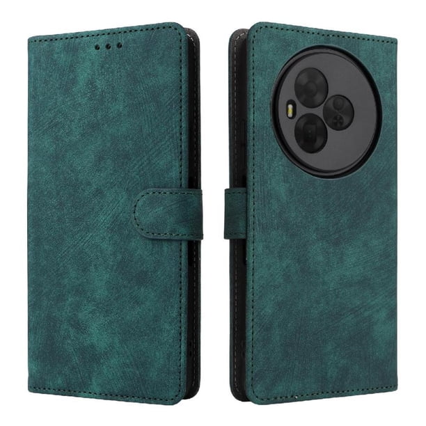 Funda Billetera para TCL NxtPaper 60 Ultra 5G con Soporte - Cartera de Cuero con Ranuras Verde