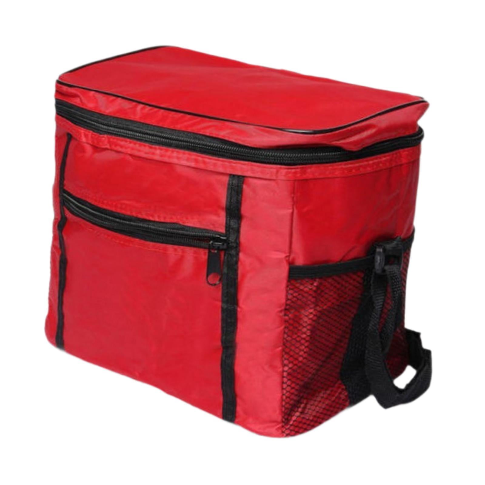 Nishiyuenyi - Bolsa Térmica Aislante Para Pastel Reutilizable, Bolsa Aislante Para Catering, Oficina, Exterior, Color Rojo
