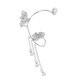 thumbnail image 2 of Mariposa Ear Cuff Pendientes Ear Clips Wraps Around Pendientes Plata Derecha, 2 of 5