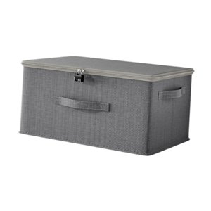 Magideal - Contenedor De Almacenamiento, Caja De Almacenamiento Plegable Con Bloqueo De Contraseña, Contenedor Portátil Para Artículos Diversos Para Guardería, H 49Cmx37Cmx30Cm