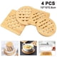 thumbnail image 1 of 4 posavasos de bambú natural lavables y resistentes al calor, cuadrados y redondos, con escurridor para cuencos, ollas y platos de cocina., 1 of 8