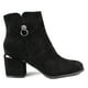 thumbnail image 1 of Botin Mujer Gamuza Taco Medio 09 Yassne Negro, 1 of 5