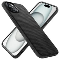 Funda Spigen Liquid Air Para Iphone 15 (2023), Color Negro Mate
