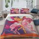 thumbnail image 1 of 3pcs Princess of Power Golden Long Haired Female Knight Riding Pink Pegasus Poster Theme Bedding Set Duvet Cover and Pillowcases, 1 of 5