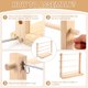 thumbnail image 5 of Organizador de cintas Aulin 45 × 15 × 40 cm de madera con 7 espigas, 5 of 7