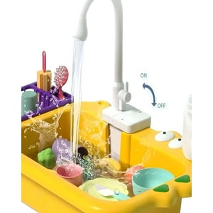 M&L Todo Para El Hogar - Lava Vajillas De Juguete Amarillo