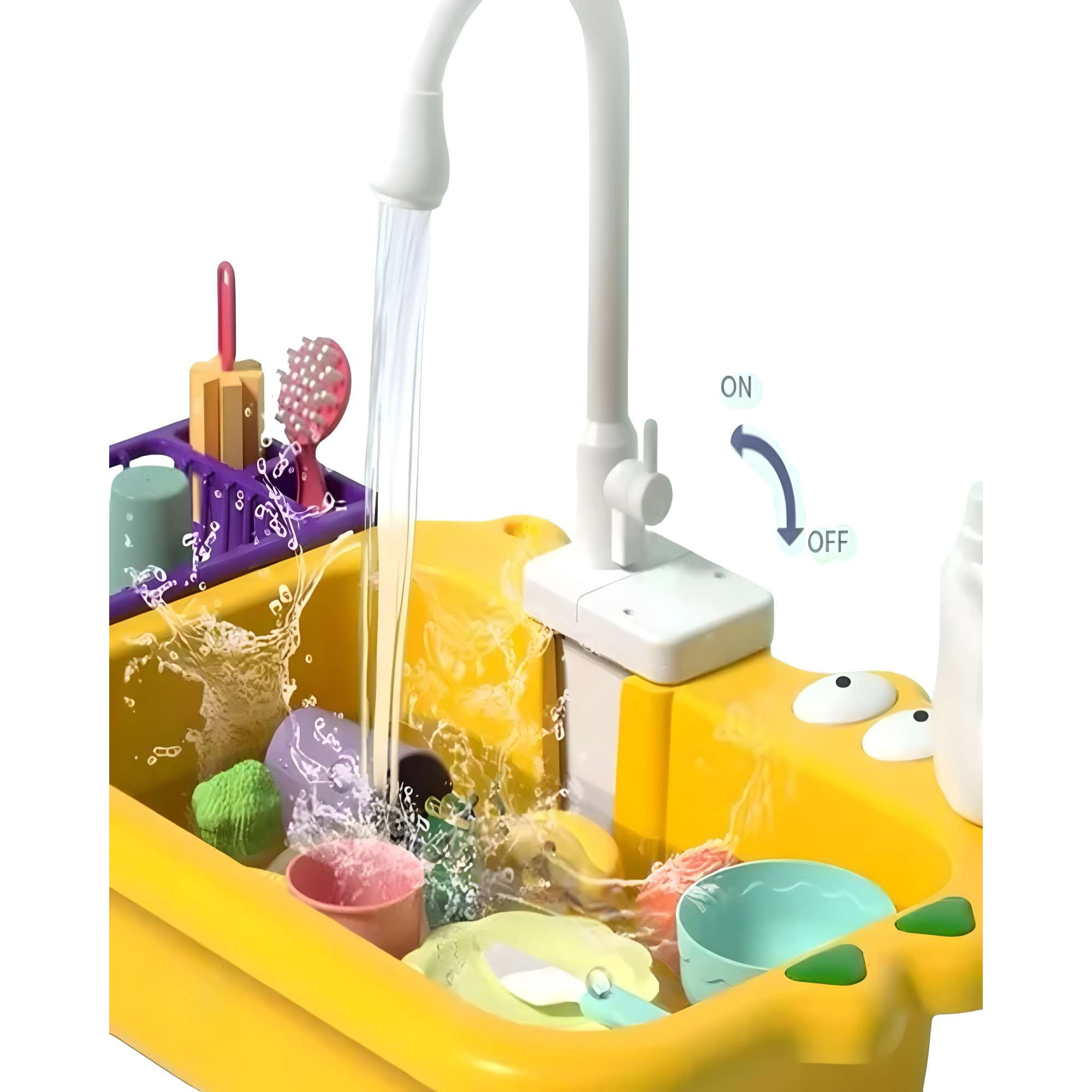 M&l Todo Para El Hogar - Lava Vajillas De Juguete Amarillo