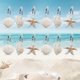 thumbnail image 1 of Ganchos para cortina de ducha M_lapis 12 unidades - Tema de conchas y playa, 1 of 7