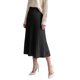 thumbnail image 4 of INSPIRE CHIC Falda Maxi de Mujer Plisada de Punto Acanalado con Cintura Alta Elástica Elegante Línea A Suave y Elástica Casual para Otoño Invierno Faldas de Suéter Mediana Negra, 4 of 6
