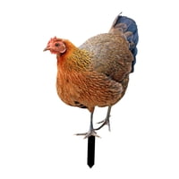 Ioensy - Estacas De Jardín Para Gallinas, Estacas De Estatua De Animales Realistas Para Jardín, Patio, Porche, Estilo A