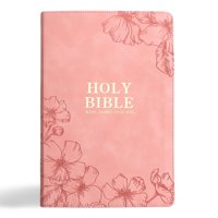 Libro Holman Bibles Kjv Con Estampado Gigante De La Santa Biblia, Color Rosa Suave
