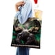 thumbnail image 4 of Rise of the Beasts Bolso de tela con estampado de lienzo para mujer, bolsa de compras reutilizable y estética, con cremallera interior, regalo para mujer, 35 × 40 cm., 4 of 6