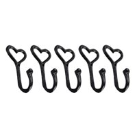 Magideal - Ganchos De Pared De Hierro En Mal , 5 Uds., Colgador De Bolsa Para Llaves De Montaje En Pared, Organizador, Ganchos De Pared Decorativos