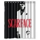 thumbnail image 1 of Cortina de ducha con estampado de Scarface, famosa película americana, con ganchos, tamaño 60 x 72 pulgadas., 1 of 3