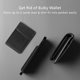 thumbnail image 3 of Funda Cartera Alto Magnética de Cuero Porta Tarjetas Negro Cuervo, 3 of 7