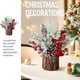 thumbnail image 2 of Pequeño Árbol De Navidad Mesa Artificial Mini Árbol De Navidad Decoraciones Con Ornamentos De Vacaciones Red Berry Pine Cone Greenery Para El Hogar Chimenea Interior Mantel Decoración De Nav, 2 of 3