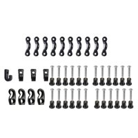 Magideal - Kit De Ojos De Almohadilla De Nailon Para Kayak Con Tornillos De Acero Inoxidable Juego De Aparejo De Cubierta Ganchos J Bucles De Cubierta De Bungee