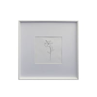 Vgo - Marco 40X40 Para Foto 20X20 Blanco Blanco