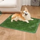 thumbnail image 3 of Almohadilla de césped artificial para perros con bandeja, almohadilla para orinar para entrenamiento en interiores y exteriores, alfombrilla lavable de repuesto para cachorros y mascotas pequeñas, 45, 3 of 5