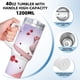 thumbnail image 5 of Angelina Ballerina Vaso aislado de acero inoxidable con asa, diseño temático, regalo para familia, amigos y fans; incluye pajita y encaja en el portavasos estándar, 40 oz, 5 of 6