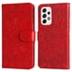 thumbnail image 1 of Funda tipo cartera FOXDOCK para Samsung Galaxy A53 5G , diseño girasol en relieve, cuero PU, cierre magnético, soporte y tarjetero, 1 of 5