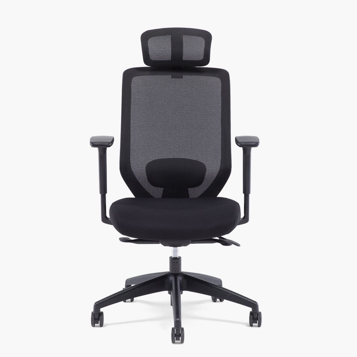 Form Office - Silla Oficina Focus Con Cabecero Negro